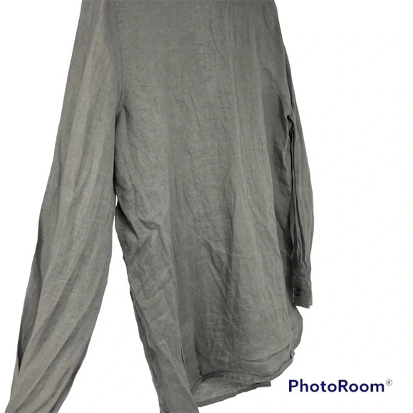 J Jill linen neutral button up XS. - Picture 3 of 4